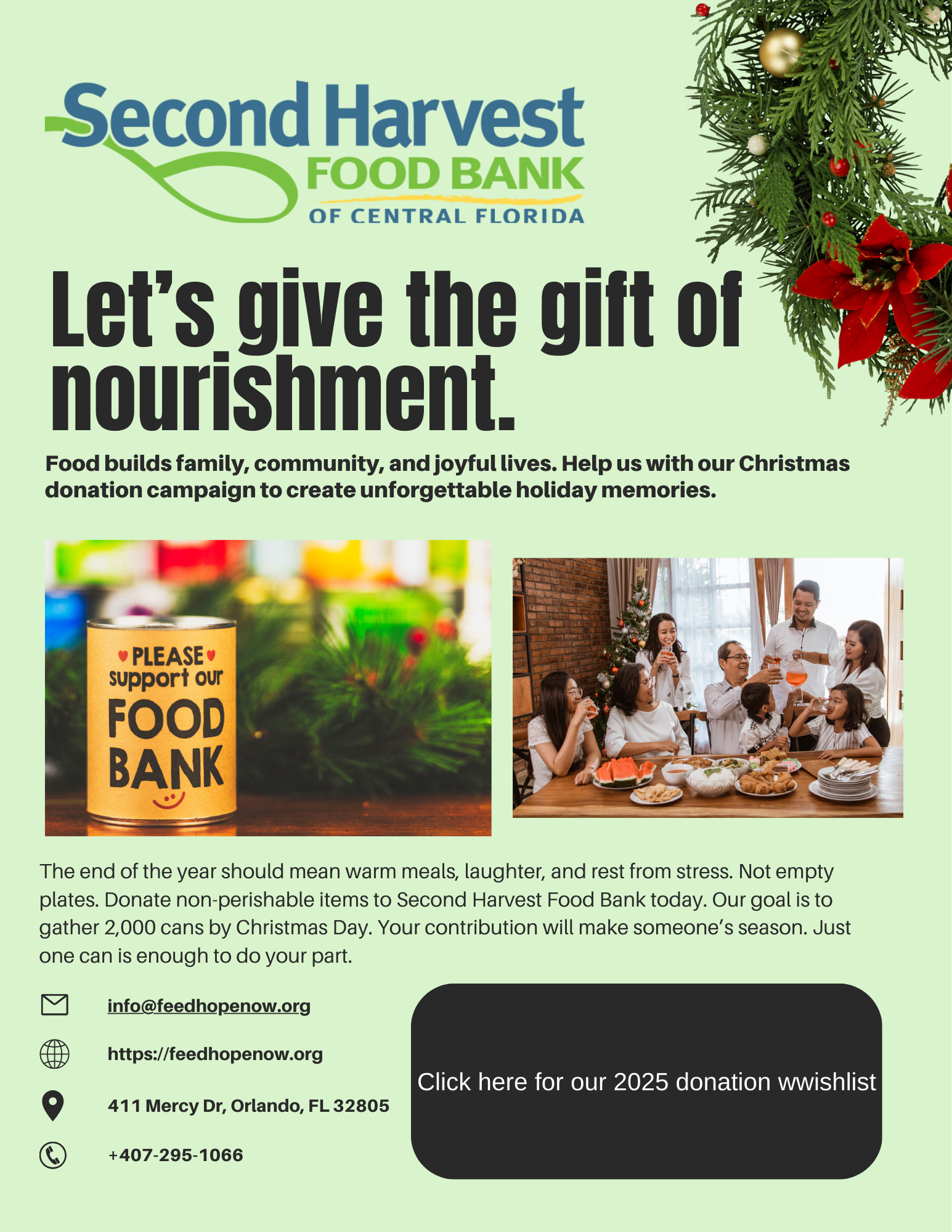 Home second harvest food bank of central florida email newsletter